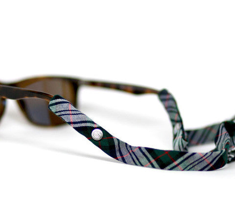 Plaid Green & Black Croakies