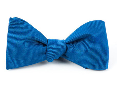Grosgrain Classic Blue Bow Tie