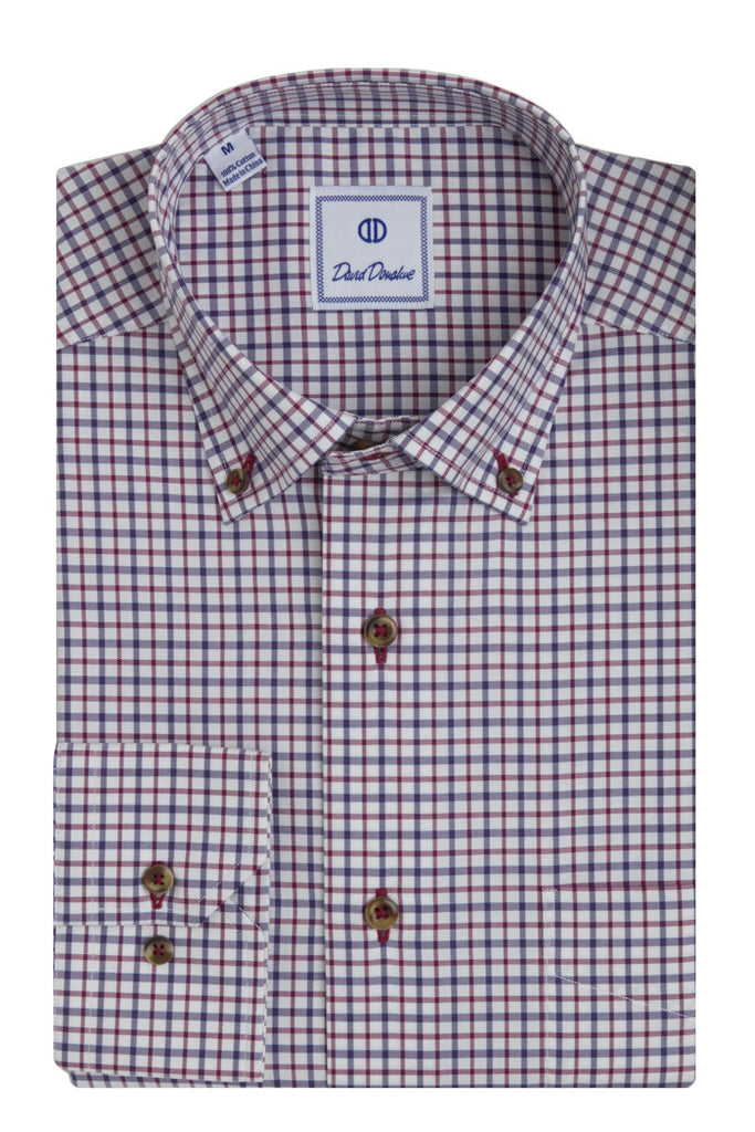 Open Ground Twill Check Sport Shirt