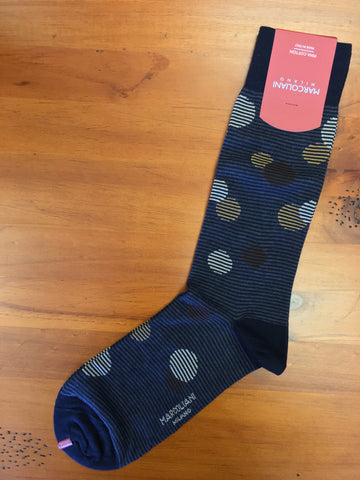 Striped Balloons Navy and Brown