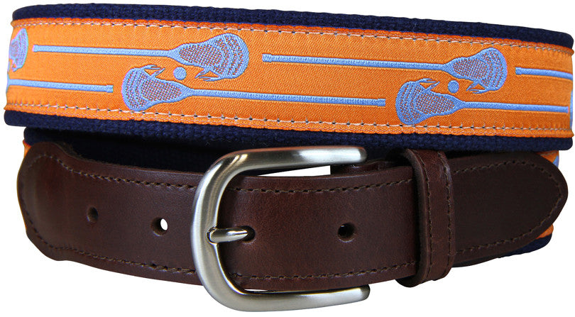 Lacrosse Sticks Leather Tab Belt