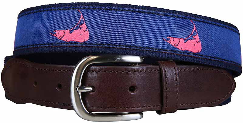 Nantucket Leather Tab Belt