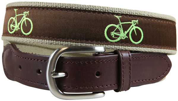 Road Bike Leather Tab Belt
