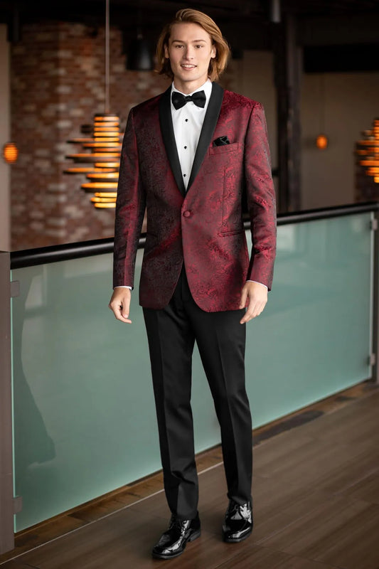 Apple Red Paisley Aries Tuxedo