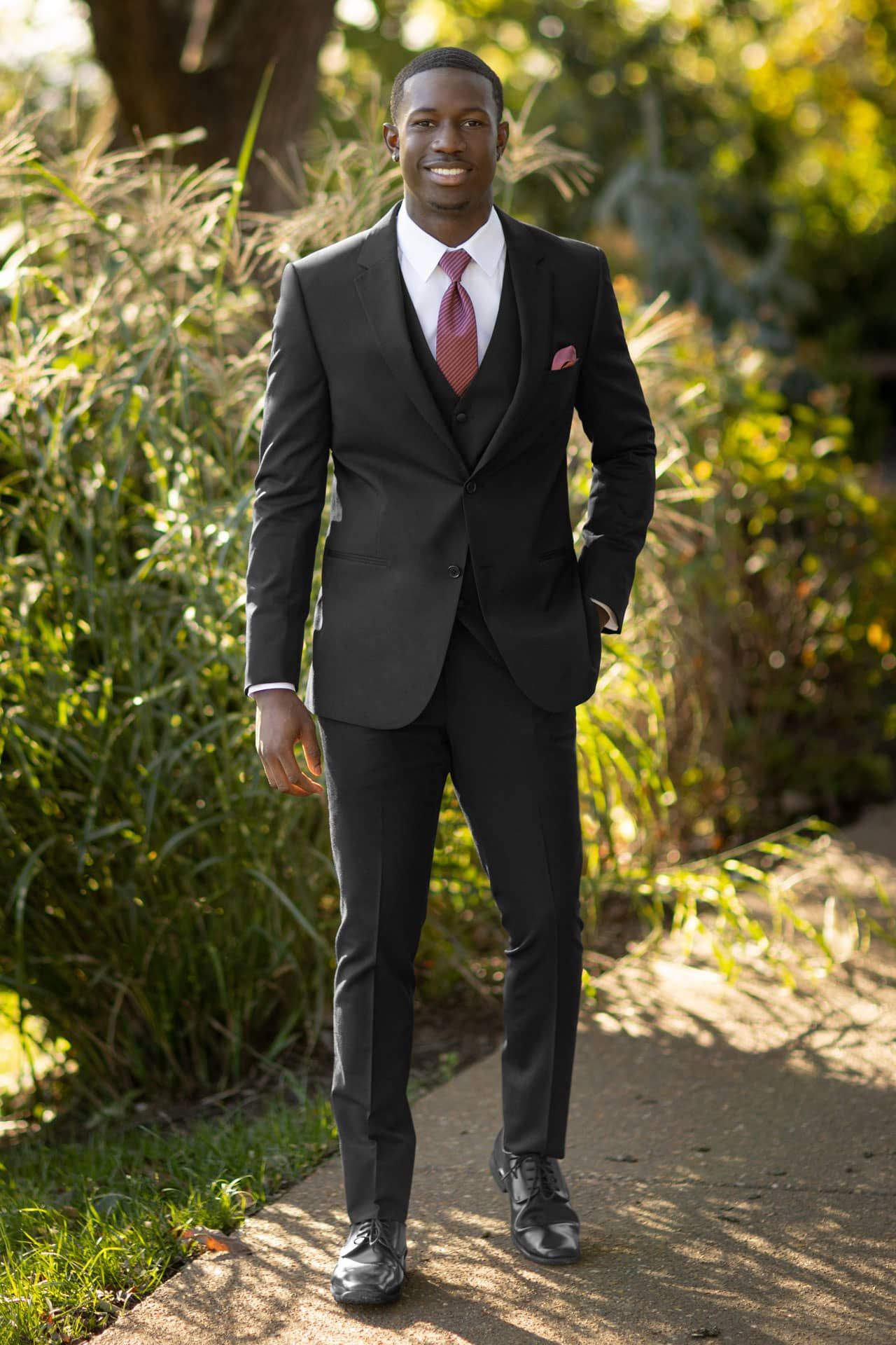 Black Performance Wedding Suit