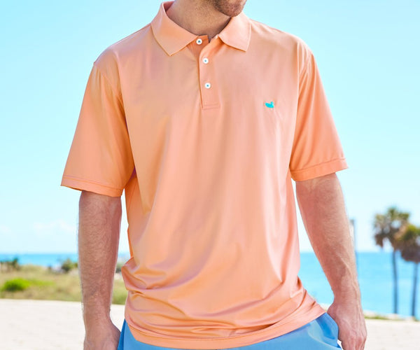 Bermuda Performance Polo Peach