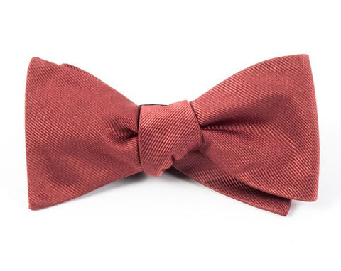 Grosgrain Marsala Bow Tie