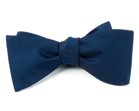 Grosgrain Navy Bow Tie