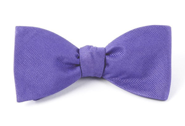 Grosgrain Violet Bow Tie