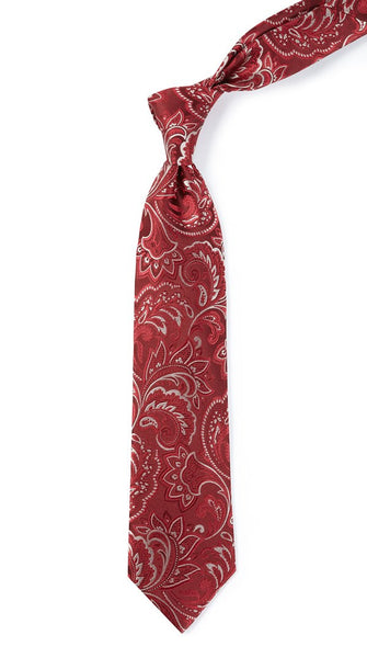 Organic Paisley Burgundy