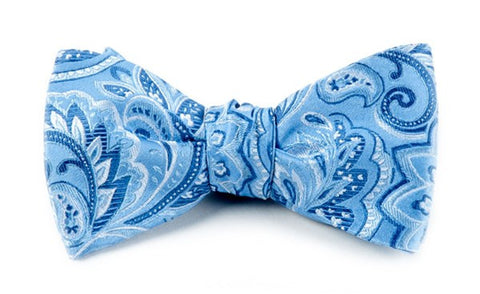 Organic Paisley Sky Bow Tie