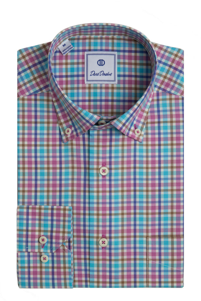 Colorful Thick Check Sport Shirt