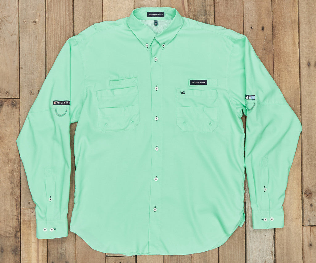 Harbor Cay Fishing Shirt - Bimini Green – Cuff to Collar