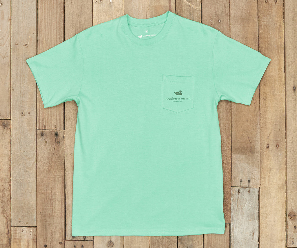 Southern Class Fishing Reel Short Sleeve Pocket Tee – Cuff to Collar