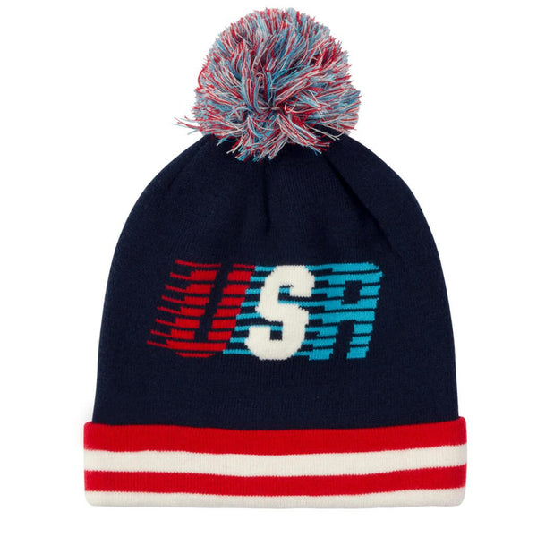 USA Streaking Beanie Hat