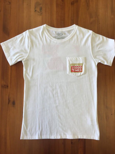 Rowdy Range Pocket Tee White