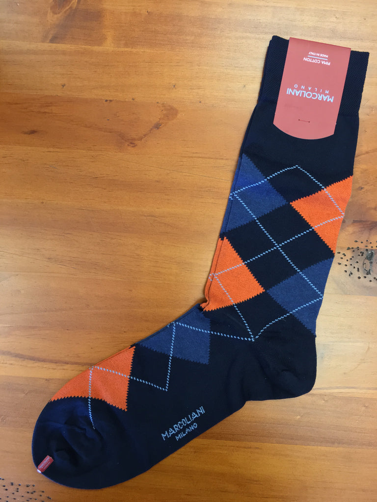 Argyle Denim Orange