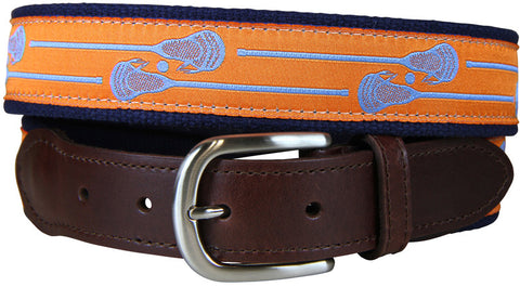 Lacrosse Sticks Leather Tab Belt