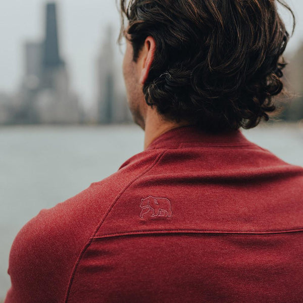 LS Puremeso Henley - Tibetan Red