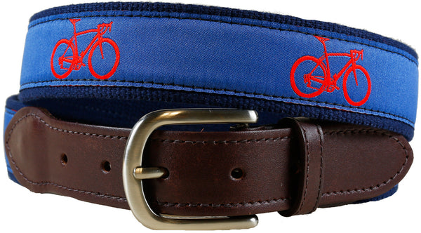 Road Bike Leather Tab Belt