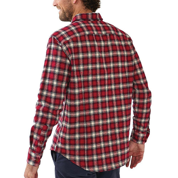 Washed Woodsman Heathered Plaid - Tibetan Red/Navy